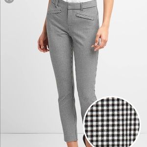 Gap Gingham Skinny Ankle Pants